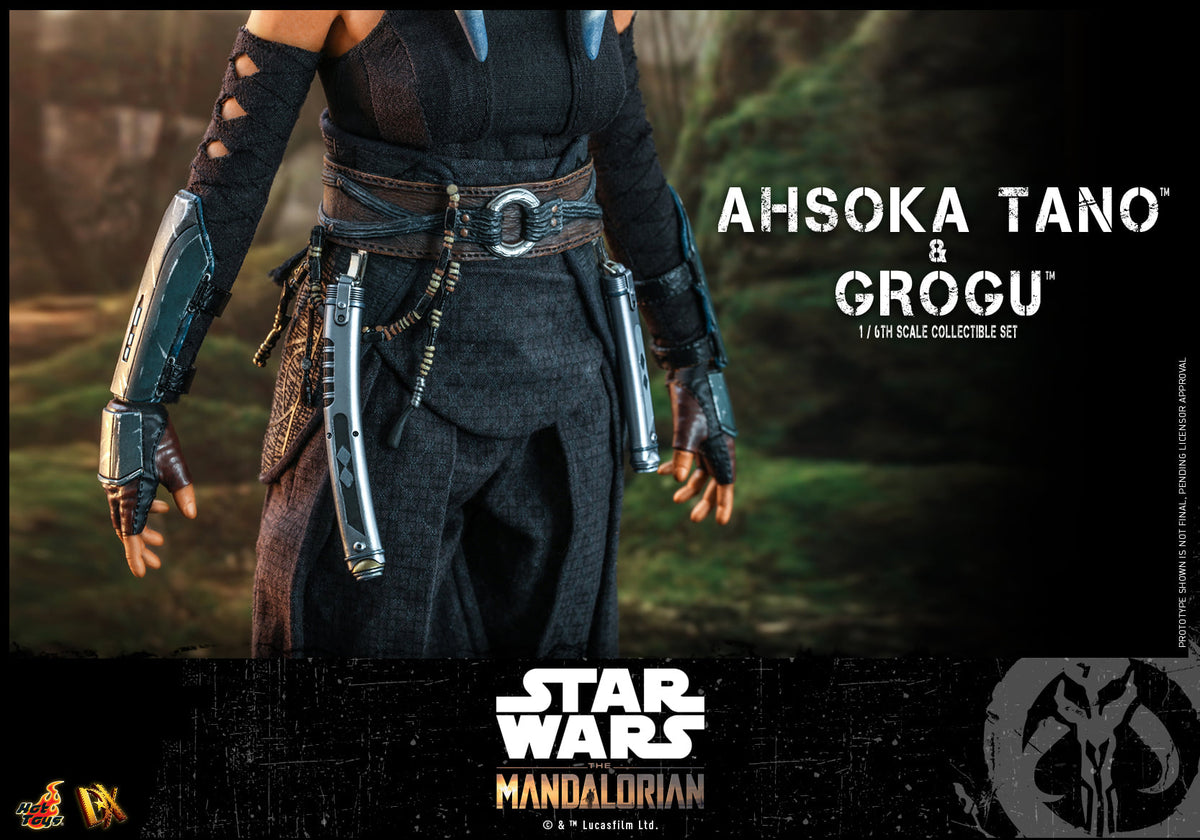 Hot Toys Star Wars The Mandalorian 1/6th Ahsoka Tano - Grogu Set DX21