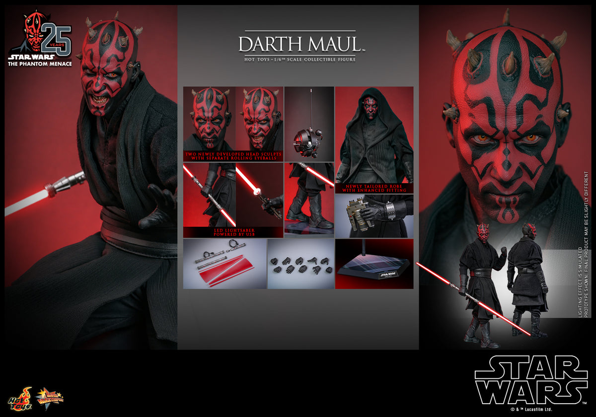 HT Star Wars Episode I: The Phantom Menace 1/6th scale Darth Maul Collectible Figure MMS748