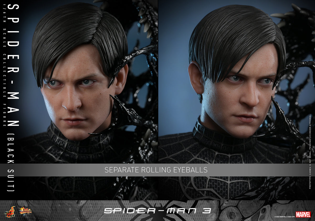 HT Spider-Man 3 1/6th scale Spider-Man (Black Suit) Collectible Figure MMS727