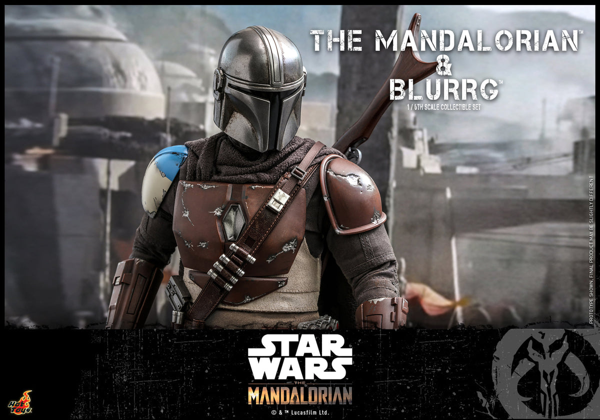 HT Star Wars The Mandalorian 1/6th Mandalorian and Blurrg Collectible Set TMS046