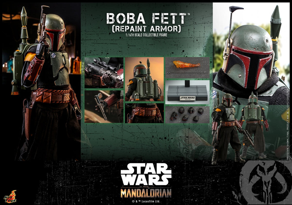 Hot Toys Star Wars The Mandalorian 1/6 Boba Fett (Repaint Armor) Figure TMS055